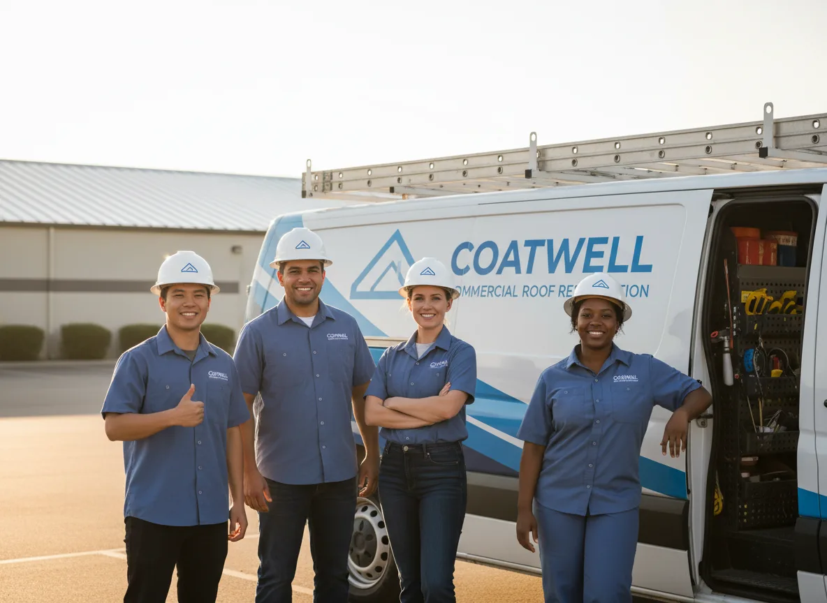 Commercial roof coating company in Oakwood, OK